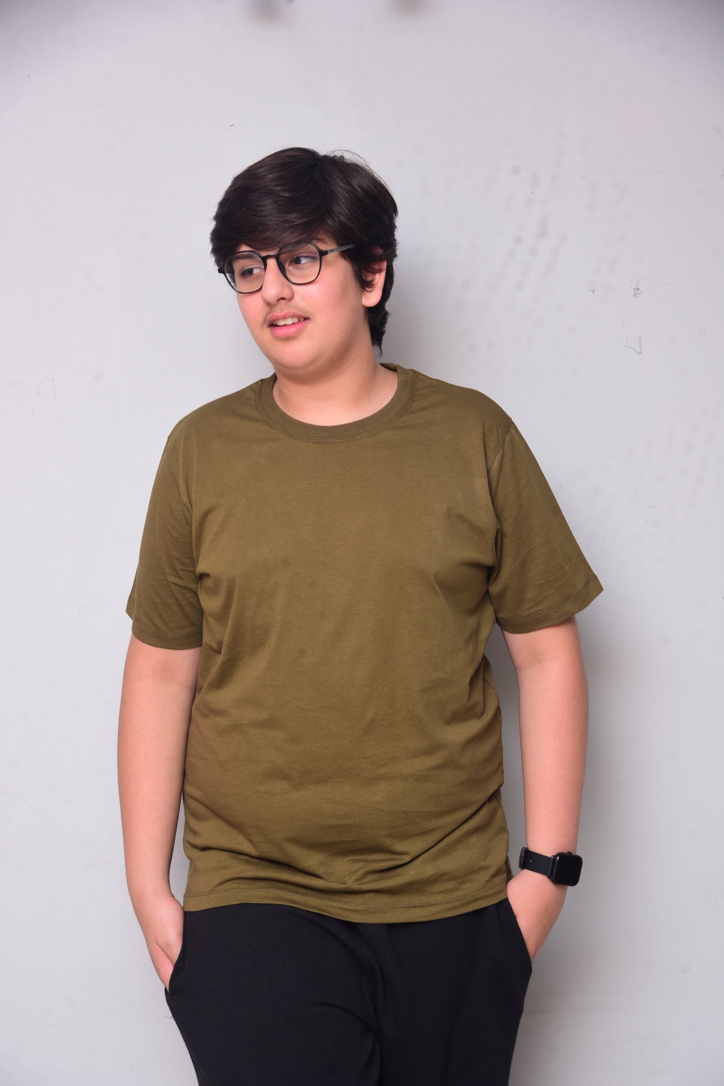 Deep Olive Luxury Cotton T-Shirt