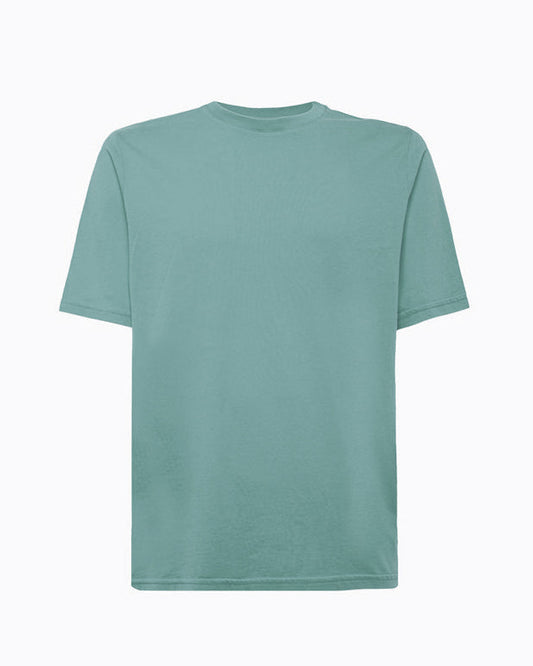 Green-Cyan Solid T-Shirt – Everyday Premium Wear