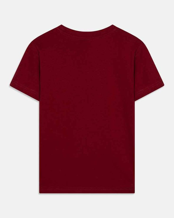 Essential Maroon Tee – Clean Look, Premium Feel
