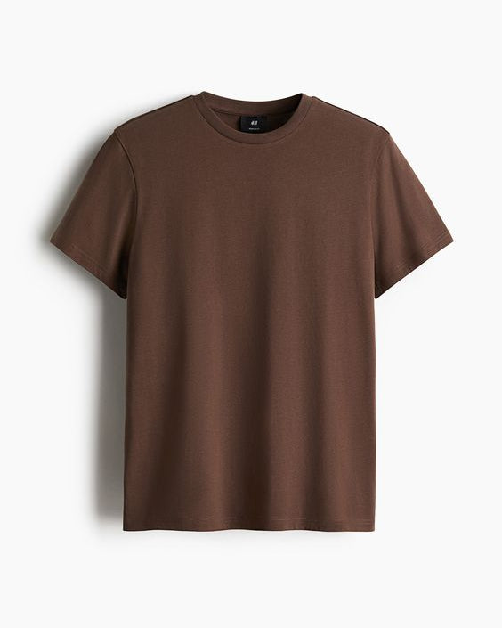 Smart Casual Brown Tee for Men