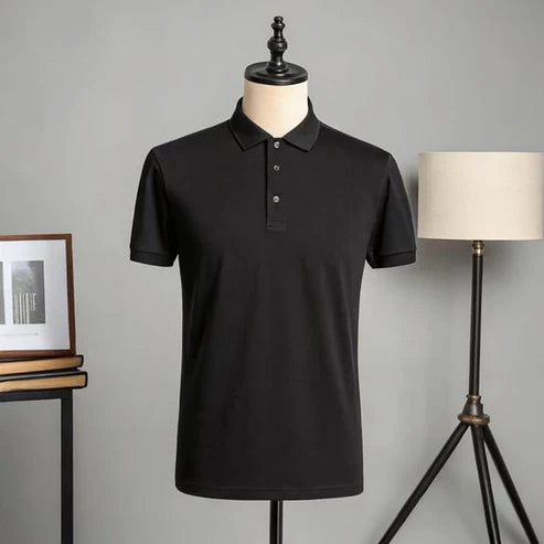Signature Black Polo Shirt – Clean & Elegant Look
