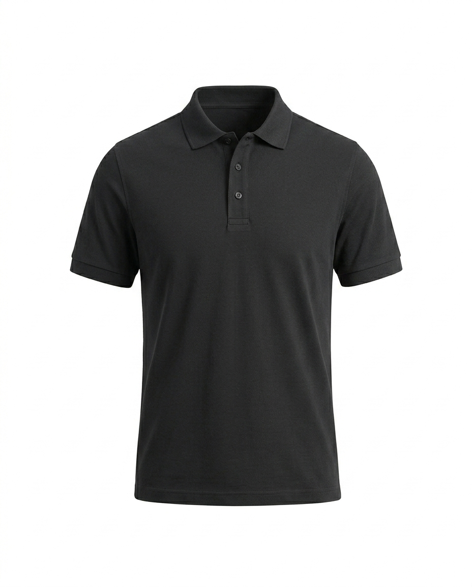 Signature Black Polo Shirt – Clean & Elegant Look