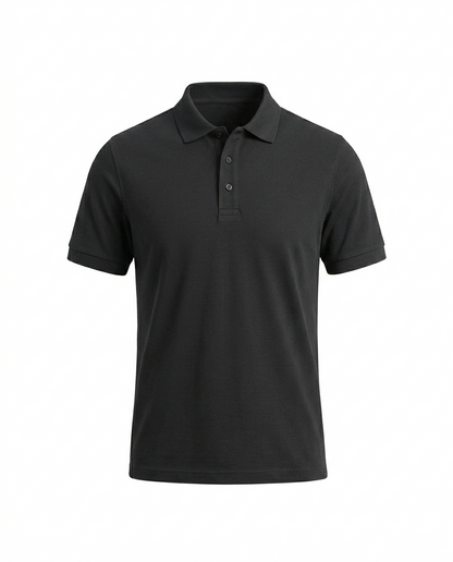 Signature Black Polo Shirt – Clean & Elegant Look