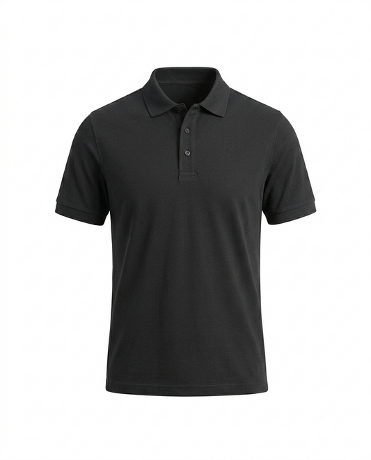 Signature Black Polo Shirt – Clean & Elegant Look