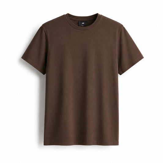 Buy Smart Casual Brown Tee for Men Online | Premium Quality | Soloyo - SoloYo