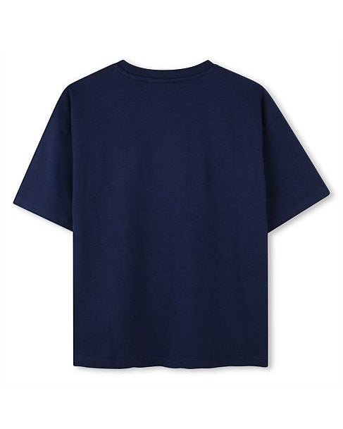 Buy Navy Blue Casual T-Shirt for Men | Premium Cotton