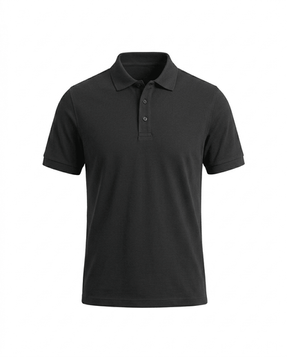 Signature Black Polo Shirt for Men – Clean & Elegant Look - SoloYo