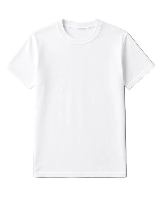 White Solid T-Shirt for Men – Premium Quality Everyday Wear - SoloYo