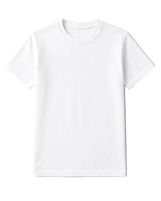 White Solid T-Shirt for Men – Premium Quality Everyday Wear - SoloYo